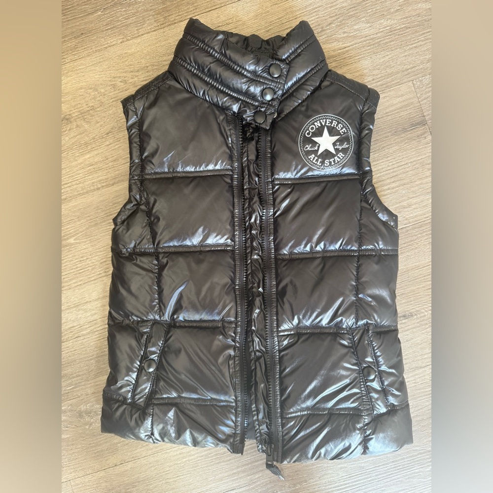 Converse Black Quilted Vest